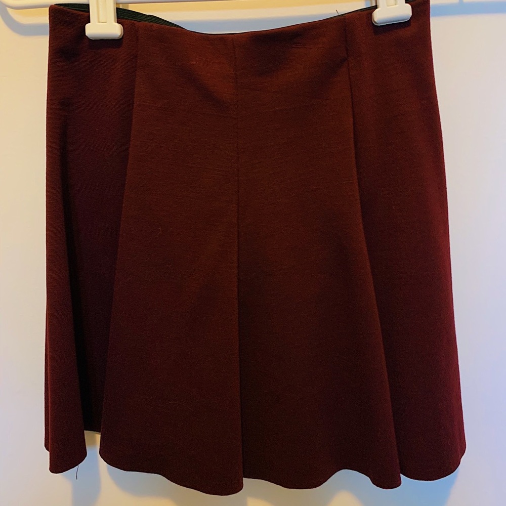 plain maroon brandy Melville skater skirt!
